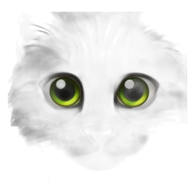 Gata negra con manchas naranjas y ojos verdes sticker