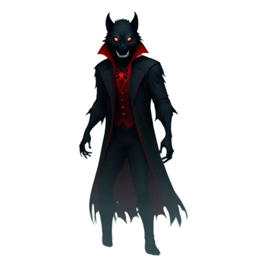 Icon for Horror Movies: A chilling collage with a monstrous werewolf or vampire, dark silhouettes, eerie graveyards, and creepy elements like spiders and tombstones. Ghostly fog surrounds, with a blood-red moon in the sky. The atmosphere is unsettling, eerie, and haunting. Transparent background. sticker