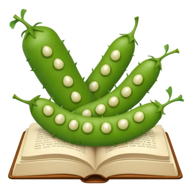 Book a teenie with some peas sticker