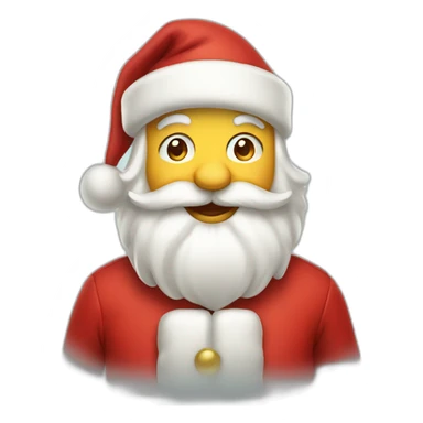winking santa clauss sticker