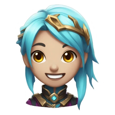 jinx from league of legends arcane sticker