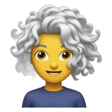 storm witha wig sticker