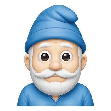 grandfather smurf  sticker