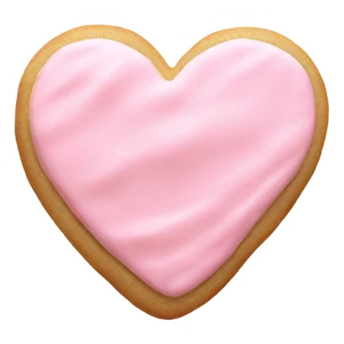 Pink frosting heart cookie sugar cookie coquette sticker