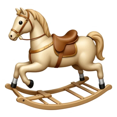 beige Rocking Horse sticker