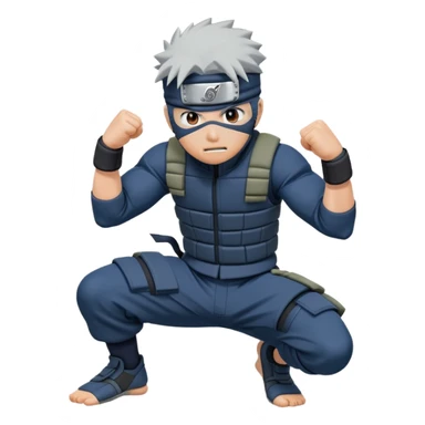 Kakashi do the the rock famous move sticker