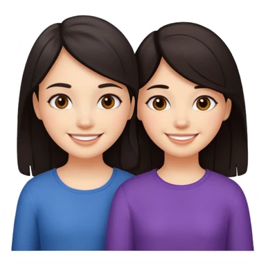 two--girls-best-friends-darkhair-darkhair sticker