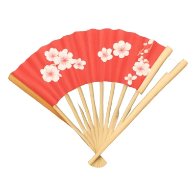 Japan Hand fan sticker