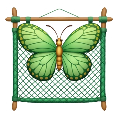 butterfly net sticker