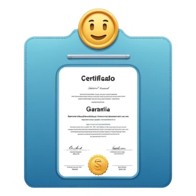 certificado de garantia  sticker