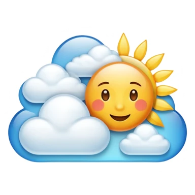 sunny weather sticker