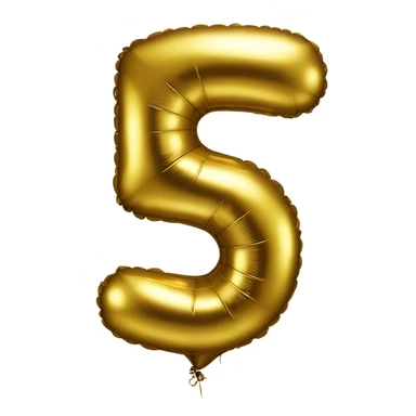 gold-balloon-shaped-like-number-3 sticker