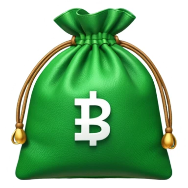 money bag with indian rupeee symbol sticker