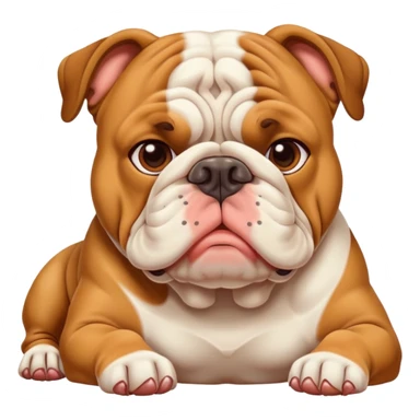 Bulldog sun tanning  sticker