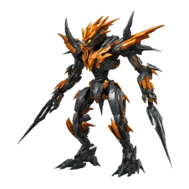 futuristic spiky dragon-Bionicle-mecha full body sticker