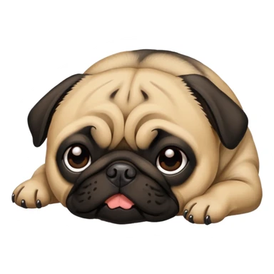 Pug morto sticker