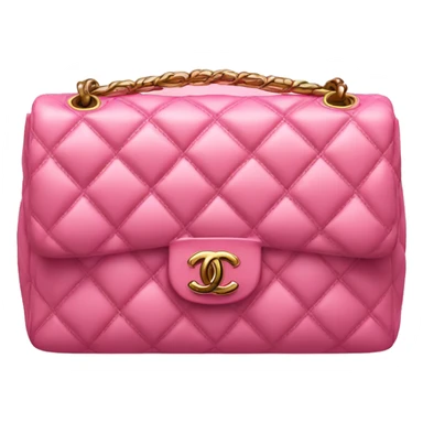 Pink quilted Chanel bag sticker