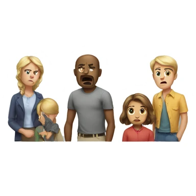 Family conflict sticker