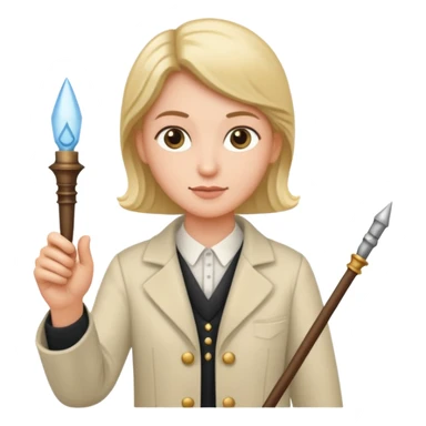 Docent with pointing wand,Museum Staff sticker