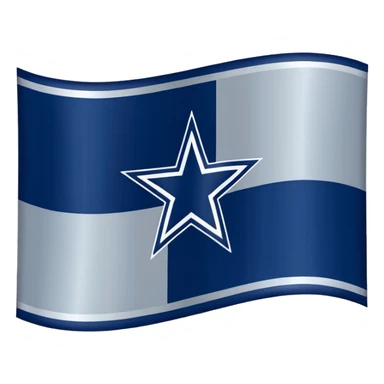 Dallas cowboys flag no stripes sticker