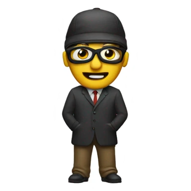 A  university professor with a ski mask sticker