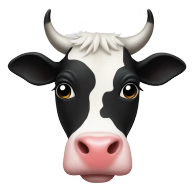 Heart cow print sticker