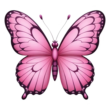 borboleta rosa sticker