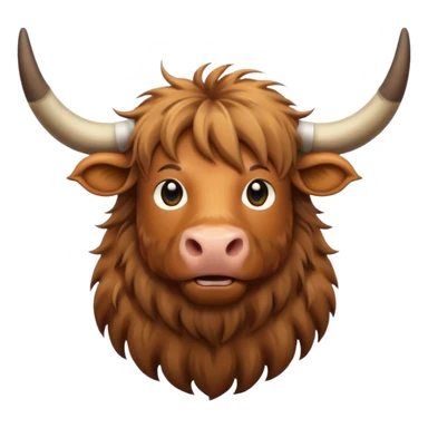 highland cow sticker