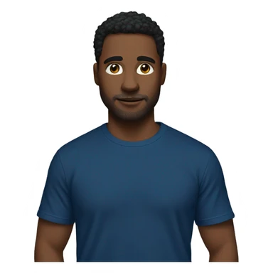 rich in dark blue t-shirt and kitty on his shoulder sticker