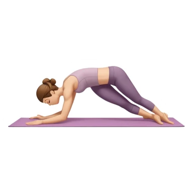 downward dog yoga pose sticker