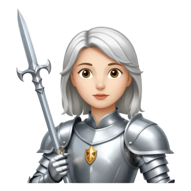 Renaissance princess knight on horse sticker