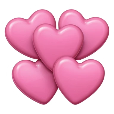 pink hearts and pink candy sticker