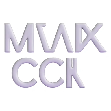 connected flowing BLK letters with silver outline, where all letters are joined together in one continuous design sticker