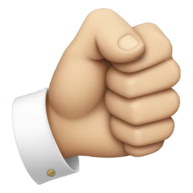 create A hand emoji two hands overlapping thumb and index finger forming a v closed fist sticker