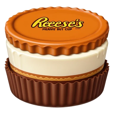 reeses peanut butter cup exact same replica sticker