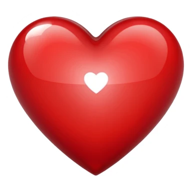 white and red jewel heart sticker