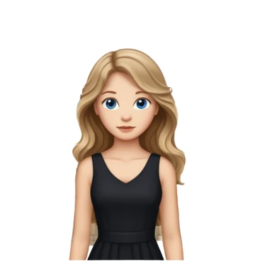 pretty female with long wavy brown hair with blonde highlights and blue eyes standing in front of a historical landmark in Germany  sticker