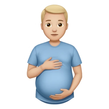 male pregnant\ sticker
