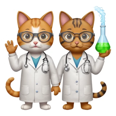 Chemist cats sticker