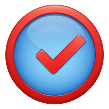 You make me a girl with a uniform diameter like a verification bag, which should look like a blue color with a white tick mark in the middle and a cut mark around the blue color.You make me an emoji that I can use as text. sticker