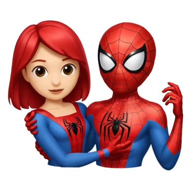 Spiderman love sticker