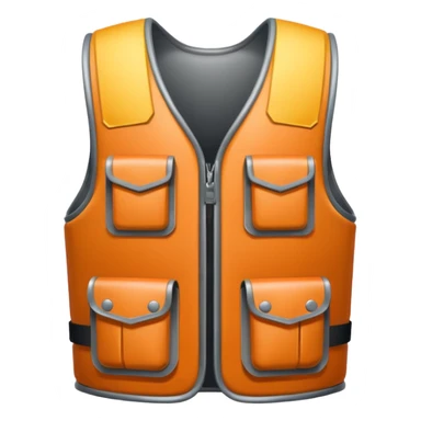 bullet proof vest icon in a rounded edge white border sticker