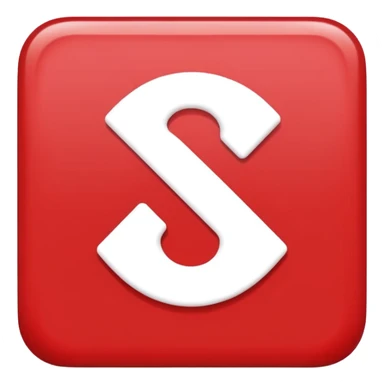 red square with a white x in the middle of it sticker