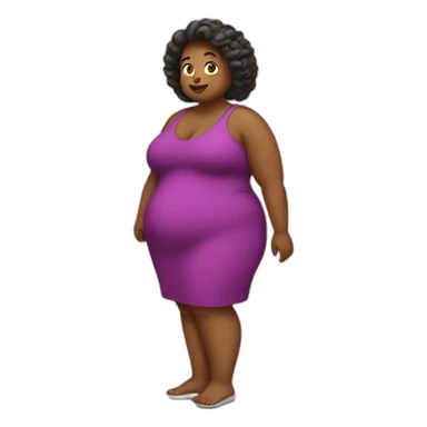 obesity women sticker