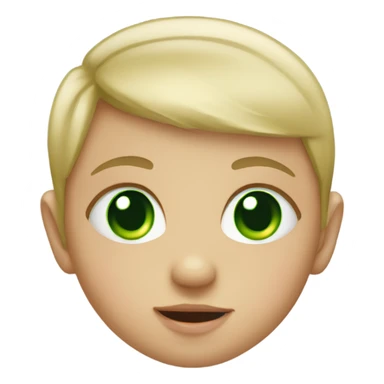 baby with green eyes sticker