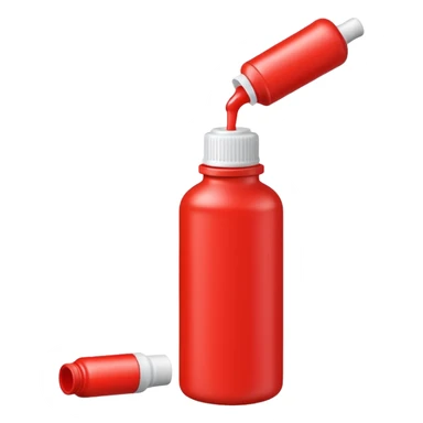 red glue bottle  sticker
