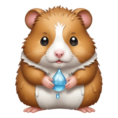 wet hamster  sticker