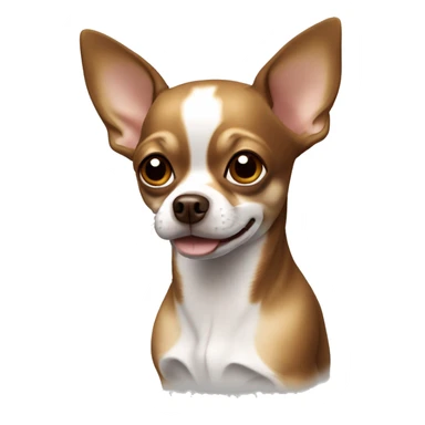 Chihuahua dog brown with white large spots sticker