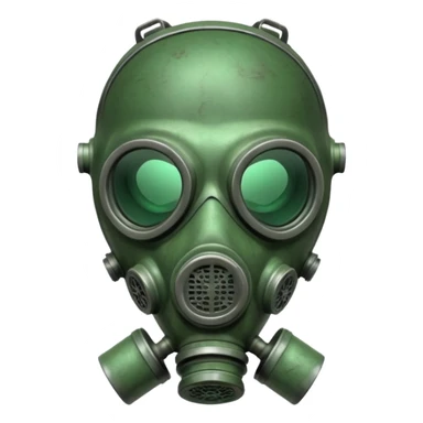 gas mask toxic sticker