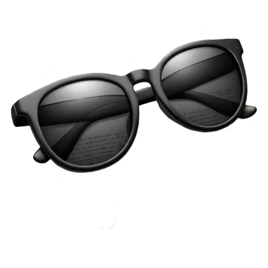 Sunglasses on newspaper sticker